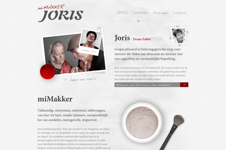 miMakker Joris website preview
